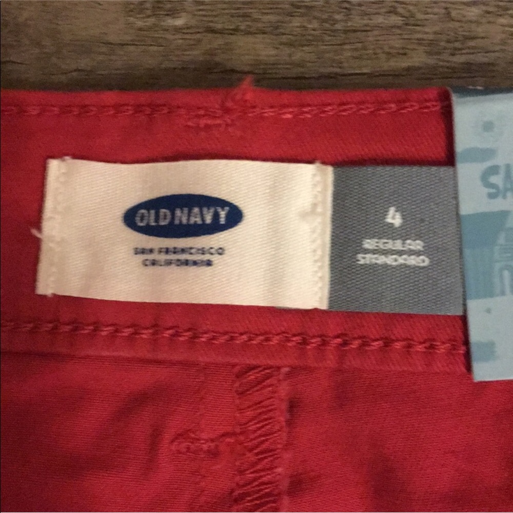 1 Left! Long Modest Red Khaki Jean Skirt - Picture 5 of 5